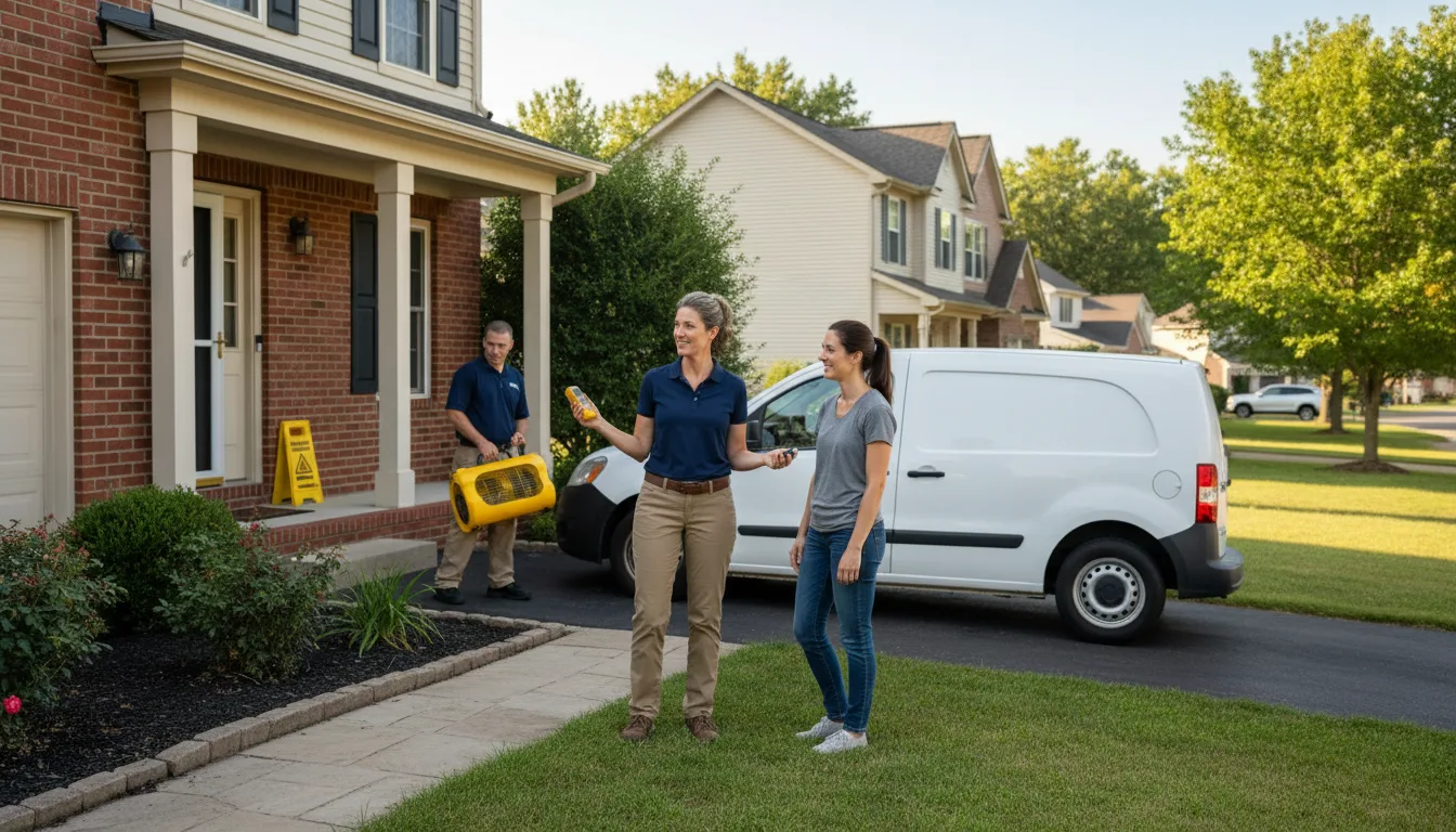 Residential water damage restoration in Creekside, PA